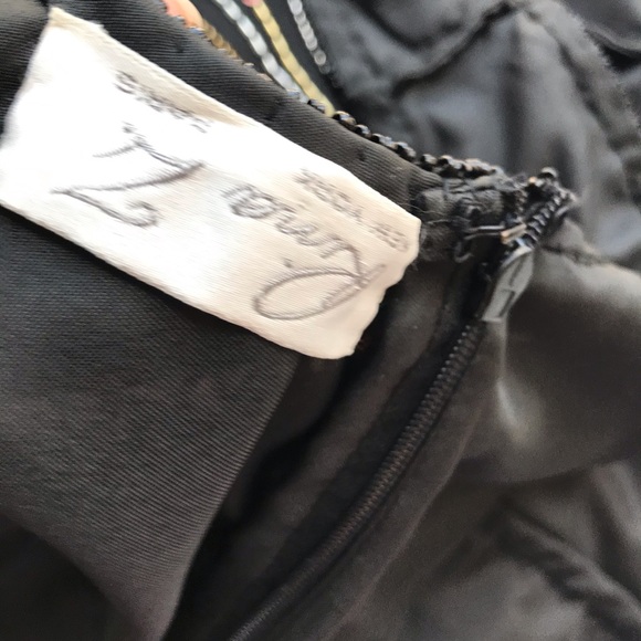 VTG Rina Z 100% Silk Rainbow Beaded Dress Set - Picture 12 of 12